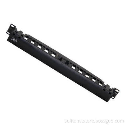 Plastic 19-inch Cable Organizer with Steel or Plastic Material, Rack Mount